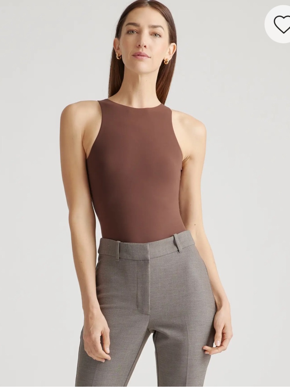 Quince | Thong BodySuit - Brown